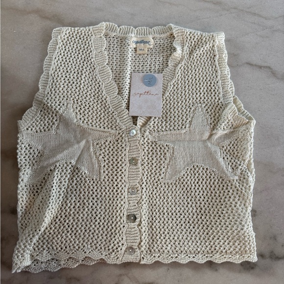 CAPITTANA RAFFA KNIT TANK cream M/L